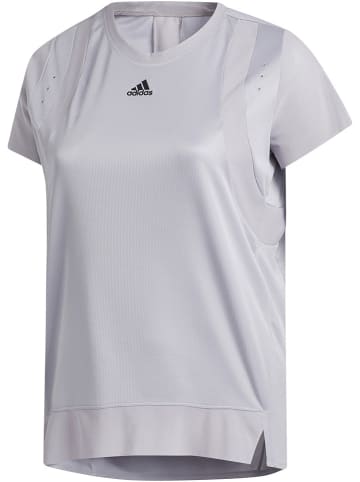 Adidas Koszulka sportowa "Plus Size" w kolorze szarym
