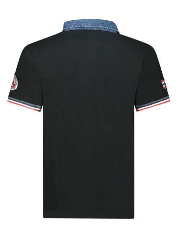 Geographical Norway Koszulka polo "Koptaine" w kolorze czarnym