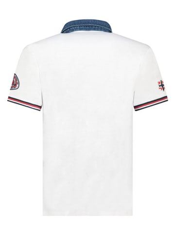 Geographical Norway Koszulka polo "Koptaine" w kolorze białym