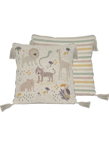 The Wild Hug Kissenhülle "Africa" in Beige - (L)45 x (B)45 cm