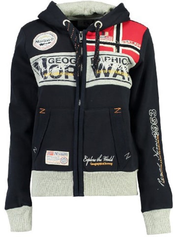 Geographical Norway Sweatvest "Flyer" donkerblauw