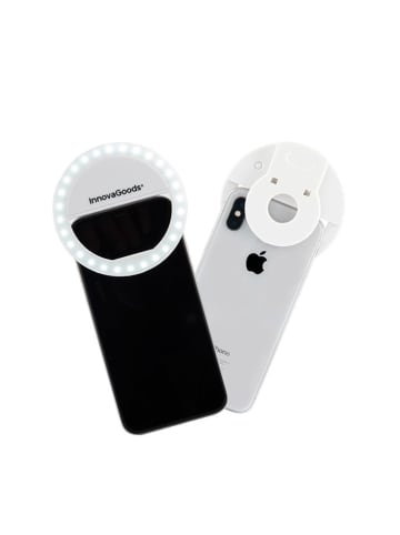 InnovaGoods Selfie-Ring-Leuchte - (B)8,2 x (H)8,2 x (T)2 cm