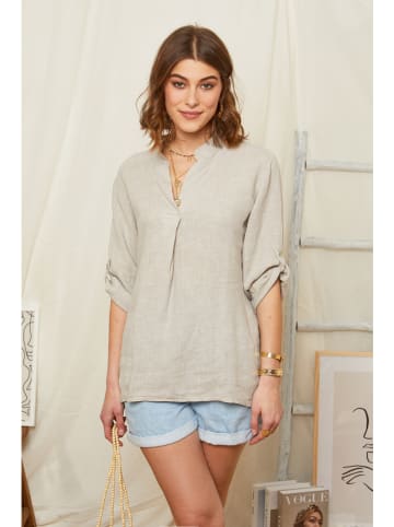 Rodier Lin Linnen blouse taupe