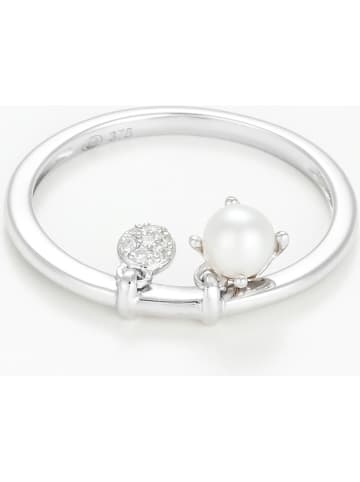 DIAMANTA Złoty pierścionek "Dazzling pearl" z diamentem