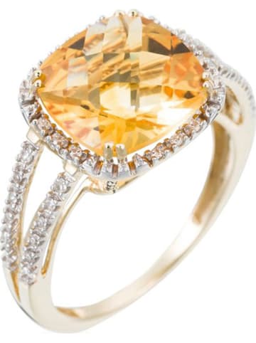 ATELIER DU DIAMANT Złoty pierścionek "Divine" z diamentami