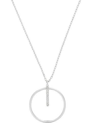DIAMANTA Witgouden ketting "Cercle prodigieux" met diamanten - (L)42 cm