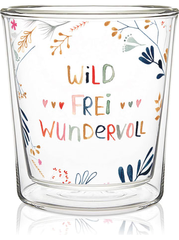 Ppd Glas "Wild, Frei, Wundervoll" in Bunt - 300 ml
