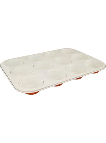 Dr. Oetker Foremka "Mouse" w kolorze biało-pomarańczowym do muffinek - 38,5 x 26,5 cm