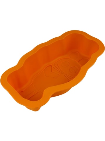 Dr. Oetker Silikonowa forma "Mouse" w kolorze pomarańczowym do pieczenia - 29,5 x 16 cm