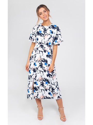 Zibi London Jurk wit/blauw/meerkleurig