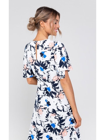 Zibi London Jurk wit/blauw/meerkleurig