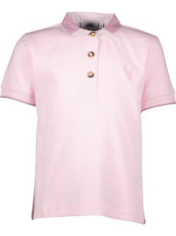 Isartrachten Traditioneel poloshirt lichtroze