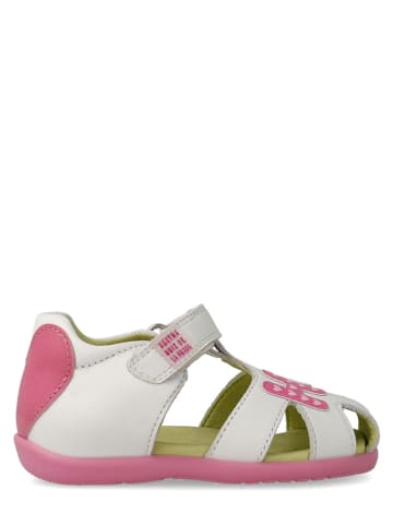 Agatha Ruiz de la Prada Skórzane półsandały w kolorze białym