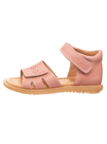 POM POM Leder-Sandalen in Rosa