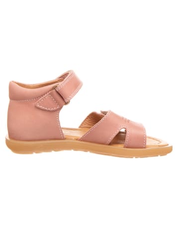 POM POM Leder-Sandalen in Rosa