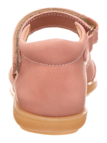 POM POM Leder-Sandalen in Rosa