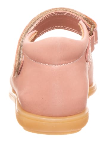 POM POM Leder-Sandalen in Rosa