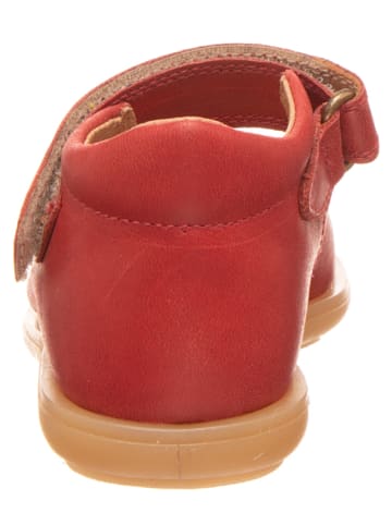 POM POM Skórzane sandały w kolorze czerwonym