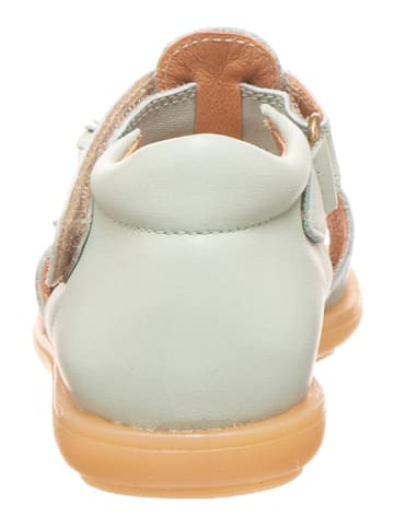 POM POM Leder-Sandalen in Mint