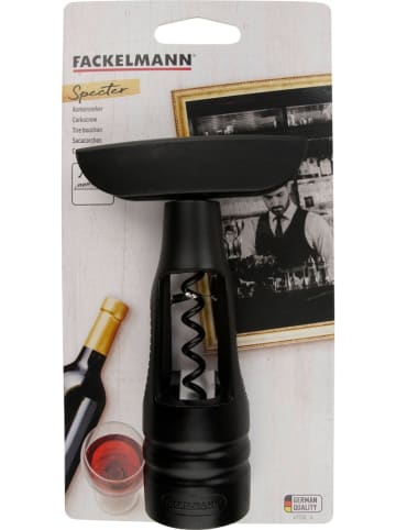 Fackelmann Korkenzieher "Specter" in Schwarz - (L)15 cm