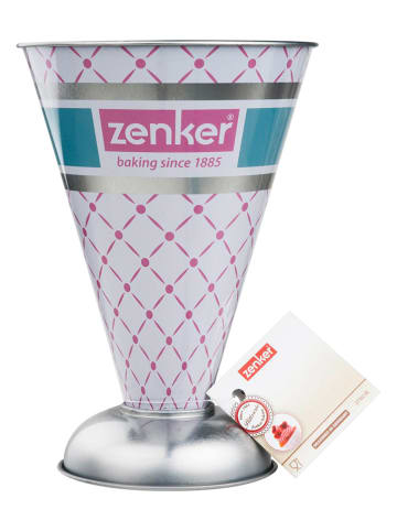 Zenker Kubek w kolorze srebrno-jasnoróżowym z miarką - 500 ml