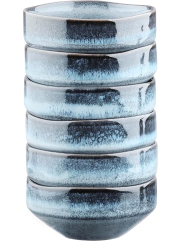 Björn 6-delige set: serveerkommen "Genesis" blauw - Ø 11 cm