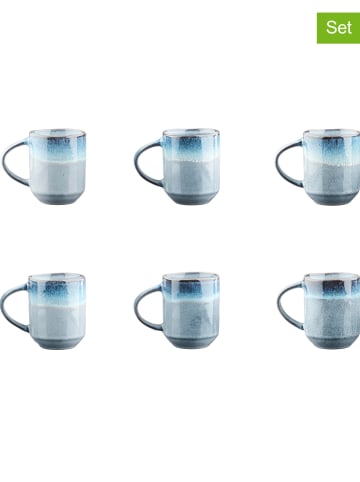 Björn 6-delige set: koffiekoppen "Genesis" blauw - 400 ml