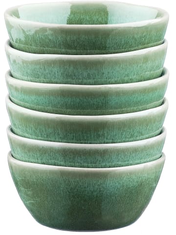 Björn Miski (6 szt.) "Magma" w kolorze zielonym do serwowania - Ø 9 cm