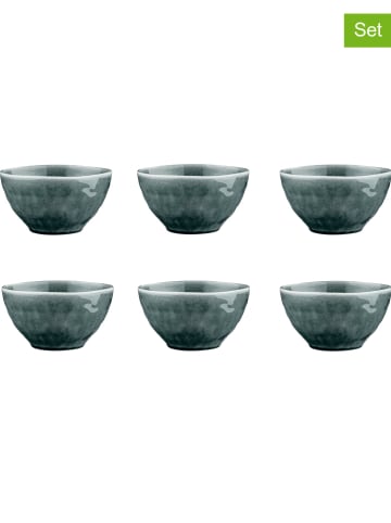 Björn 6-delige set: ontbijtkommen "Moon" petrol - Ø 14,5 cm