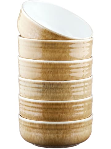 Björn 6er-Set: Frühstücksschalen "Cosmos" in Beige - Ø 15,5 cm