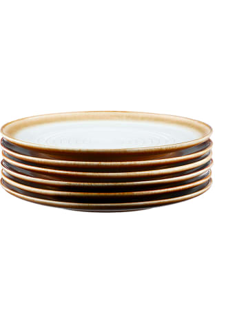 Björn 6-delige set: dinerborden "Cosmos" wit/beige - Ø 27,5 cm