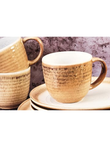 Björn 30-delig tafelservies "Cosmos" wit/beige