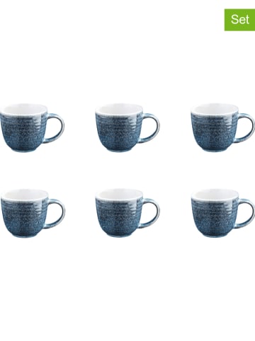 Björn 6-delige set: koffiekoppen "Cosmos" blauw - 300 ml