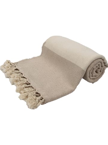 Samimi Hamamtuch in Beige - (L)180 x (B)100 cm