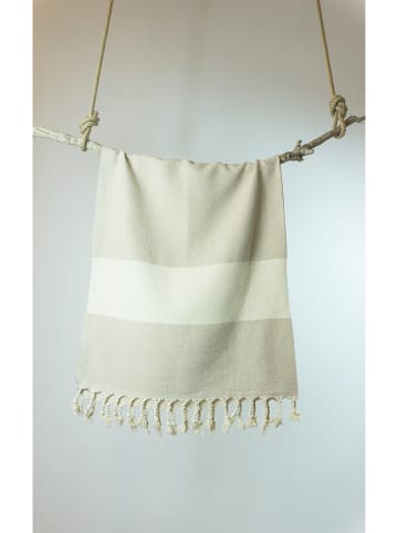 Samimi Hamamtuch in Beige - (L)180 x (B)100 cm