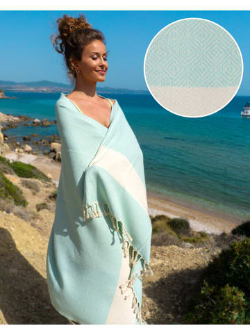 Samimi Hamamdoek mintgroen - (L)180 x (B)100 cm