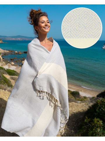Samimi Hamamtuch in Grau - (L)180 x (B)100 cm