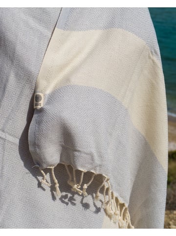 Samimi Hamamdoek grijs - (L)180 x (B)100 cm