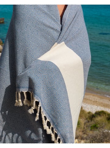 Samimi Hamamtuch in Blau - (L)180 x (B)100 cm