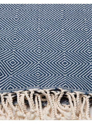 Samimi Hamamdoek blauw - (L)180 x (B)100 cm