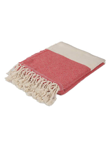 Samimi Hamamtuch "Dimand" in Rot - (L)180 x (B)100 cm