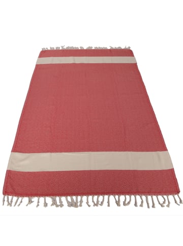 Samimi Hamamtuch "Dimand" in Rot - (L)180 x (B)100 cm