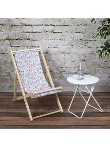 The Home Deco Kids Leżak dziecięcy "Liberty" w kolorze jasnobrązowym ze wzorem - 80 x 69 x 49 cm