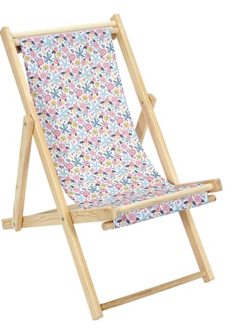 The Home Deco Kids Kinderligstoel "Liberty" meerkleurig/naturel - (B)80 x (H)69 x (D)49 cm