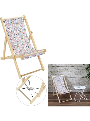 The Home Deco Kids Kinderligstoel "Liberty" meerkleurig/naturel - (B)80 x (H)69 x (D)49 cm