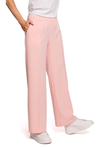 made of emotion Spodnie w kolorze różowym