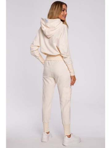 made of emotion Sweathose in Beige/ Creme