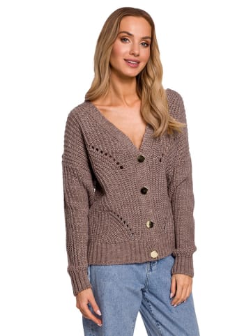 made of emotion Cardigan in Hellbraun
