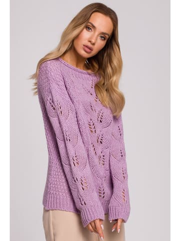 made of emotion Sweter w kolorze fioletowym