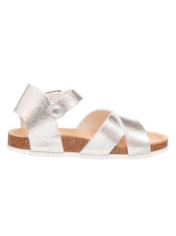 BIO PINGÜIN Sandały w kolorze srebrnym